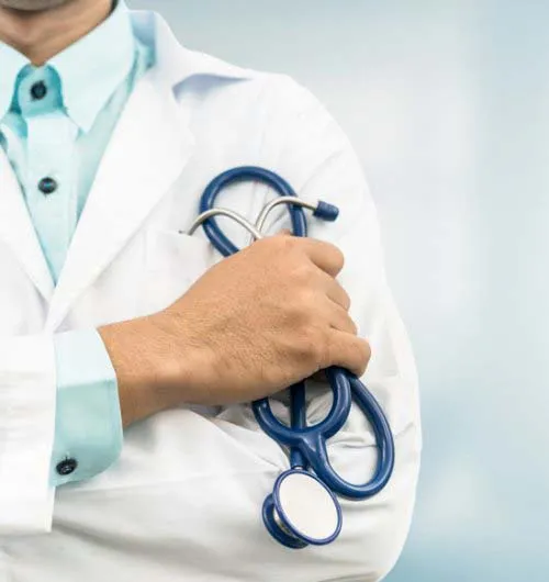 doctor holding stethoscope